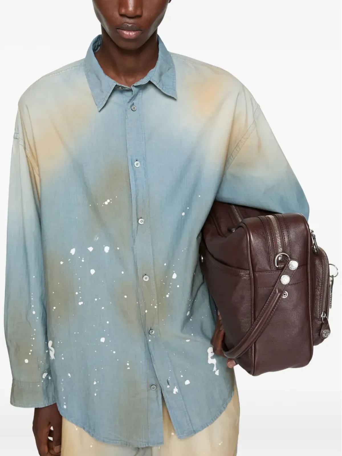 Acne Studios ペイントスプラター コットンシャツ - 画像4