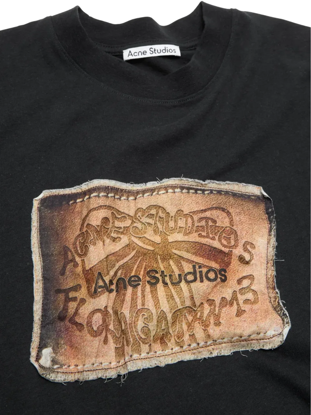 Acne Studios グラフィックディテール オーガニックコットン Tシャツ - 画像5