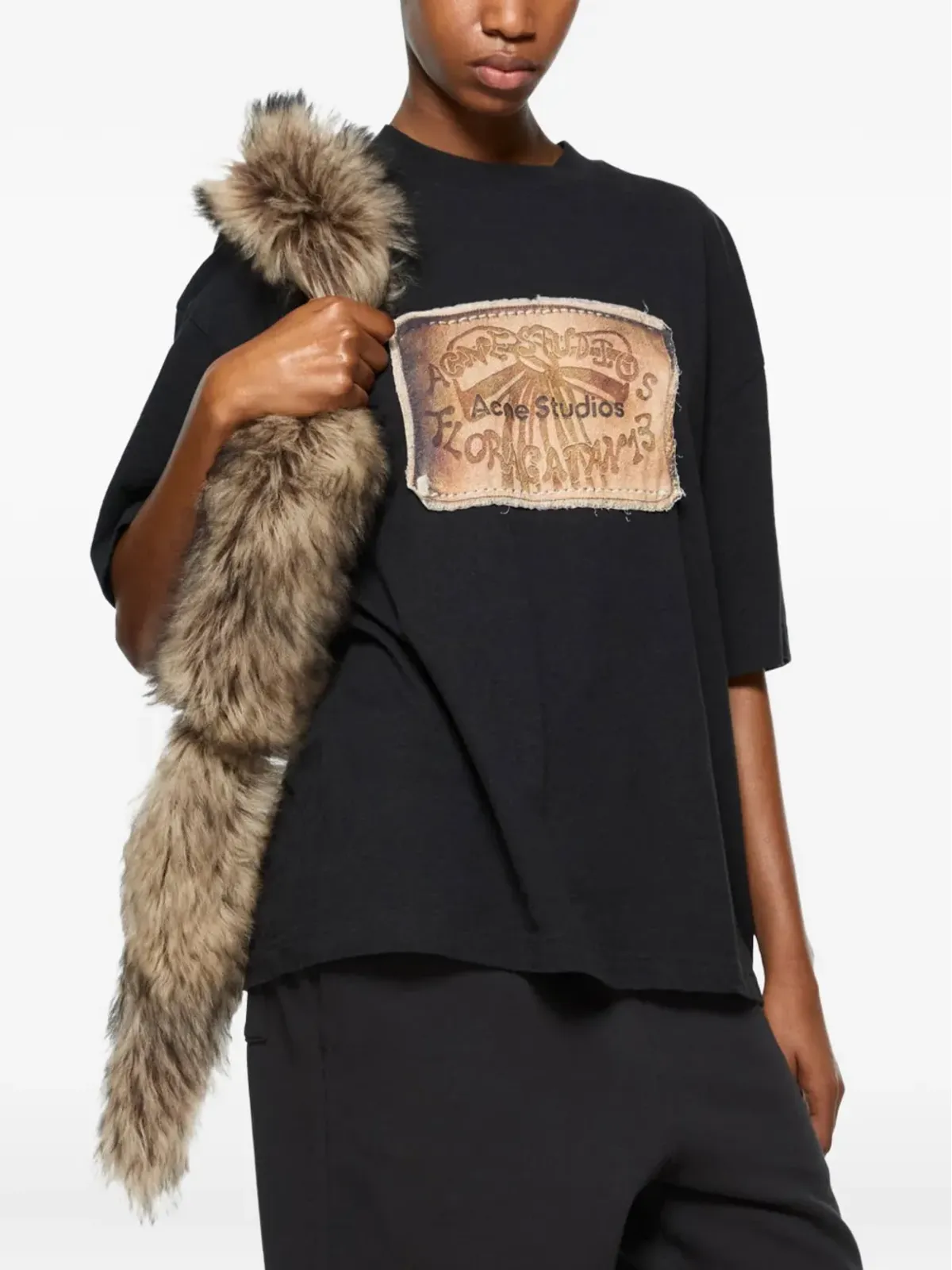 Acne Studios グラフィックディテール オーガニックコットン Tシャツ - 画像4