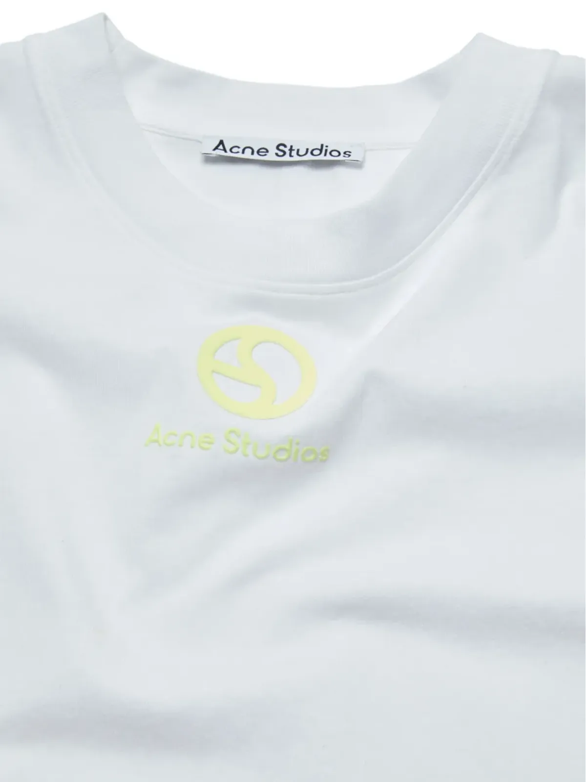 Acne Studios ロゴ刺繍入りオーガニックコットン Tシャツ - 画像4