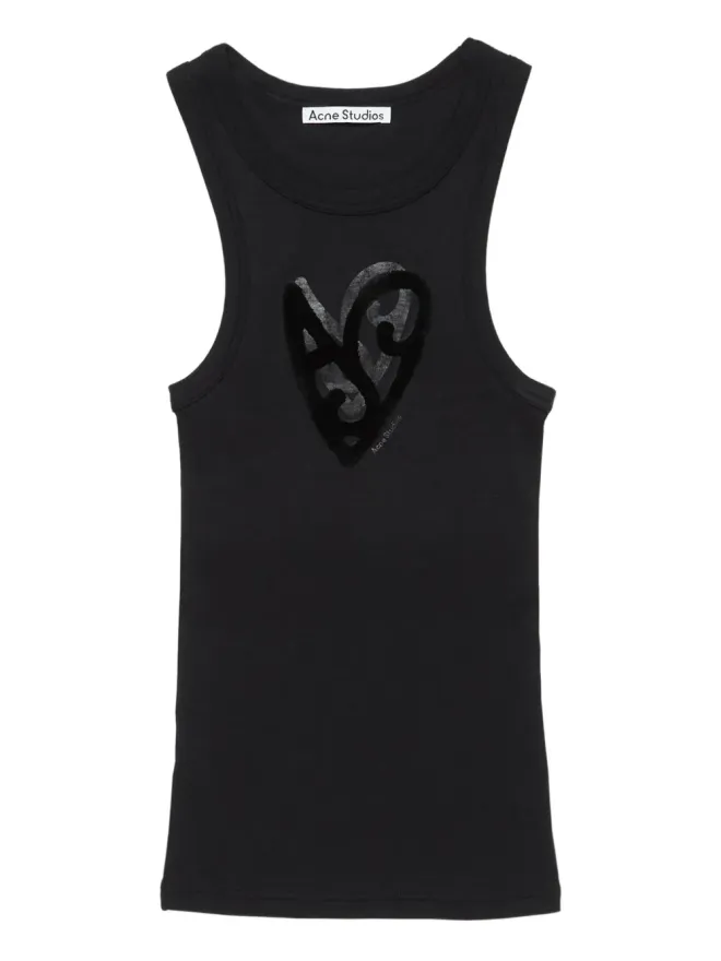 Acne Studios Acne Studios ハートモチーフ ノースリーブタンクトップの商品画像