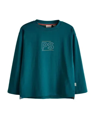 Paul Smith Junior ロゴプリント長袖Tシャツ - サムネイル1