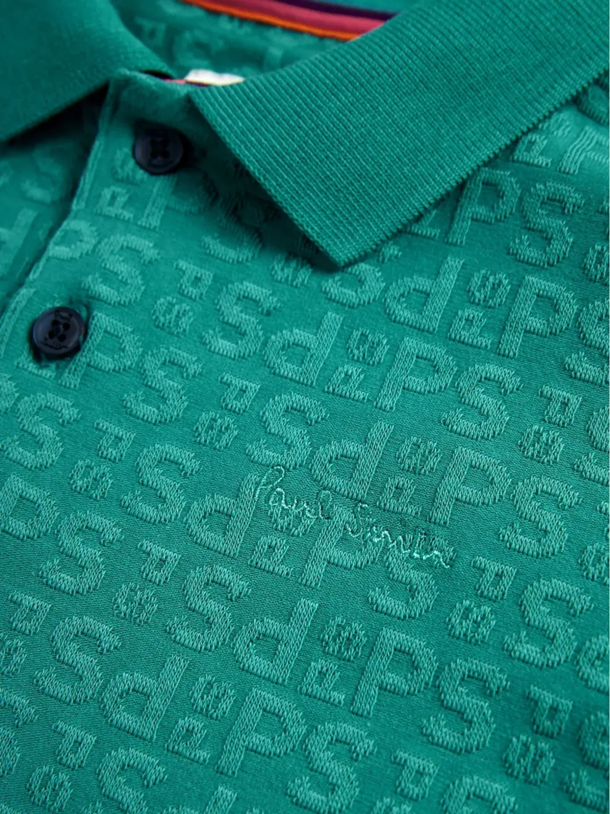Paul Smith Junior ロゴ柄ポロトップ - 画像4