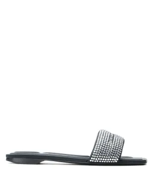 Alexander Wang ラインストーン装飾サンダル - ブラック - サムネイル1