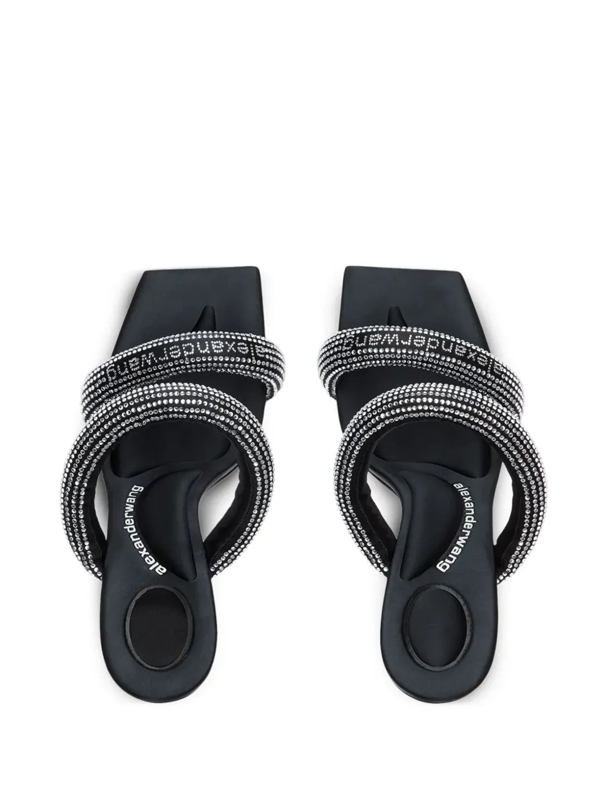 Alexander Wang クリスタル装飾ストレットサンダル - 画像4