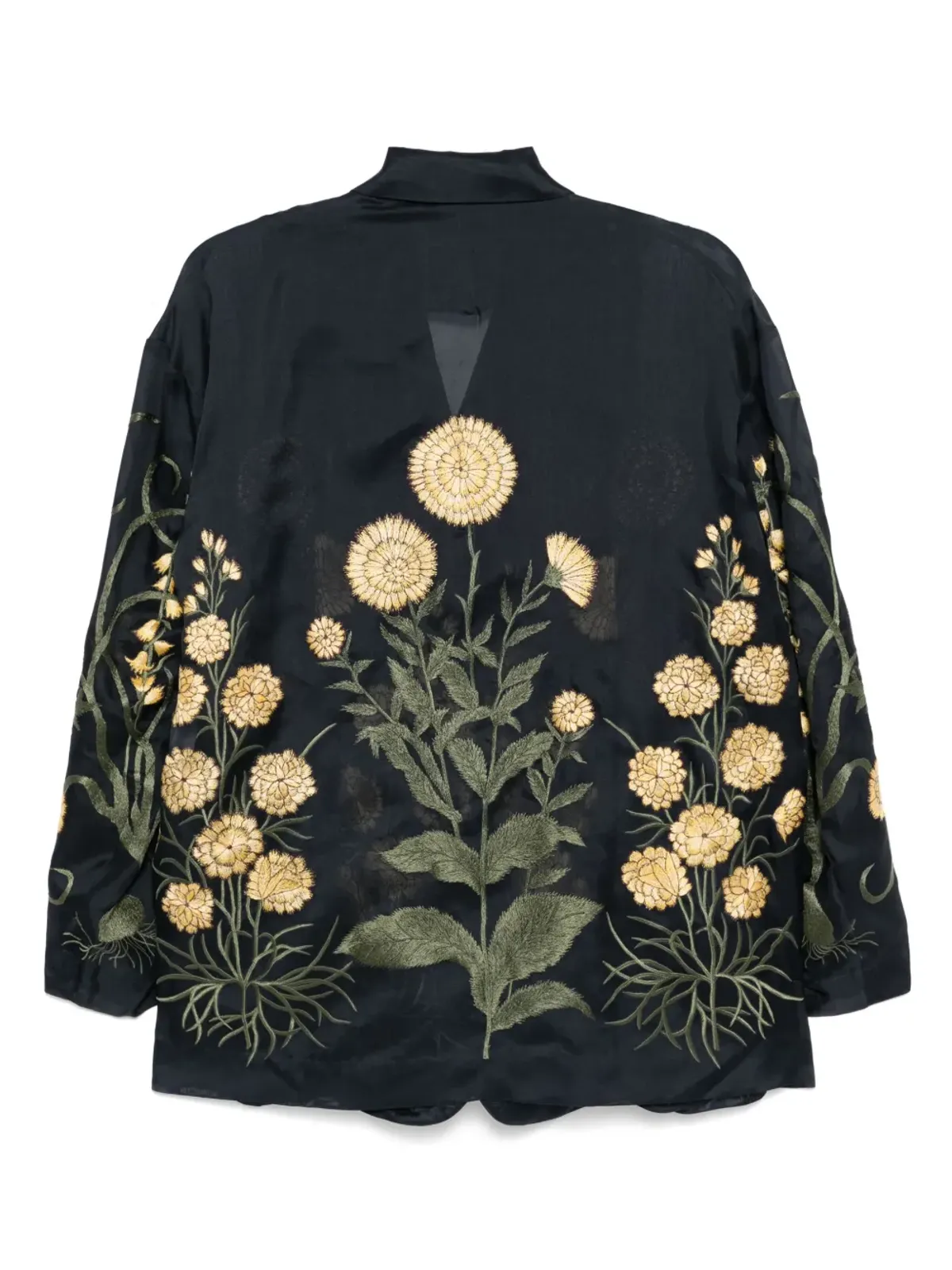 Biyan 刺繍入りシルクブレザー - 画像2