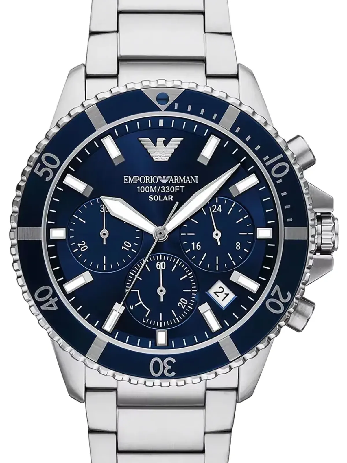 Emporio Armani ワールドエクスプローラー 43.5mm - ブルー - 画像2