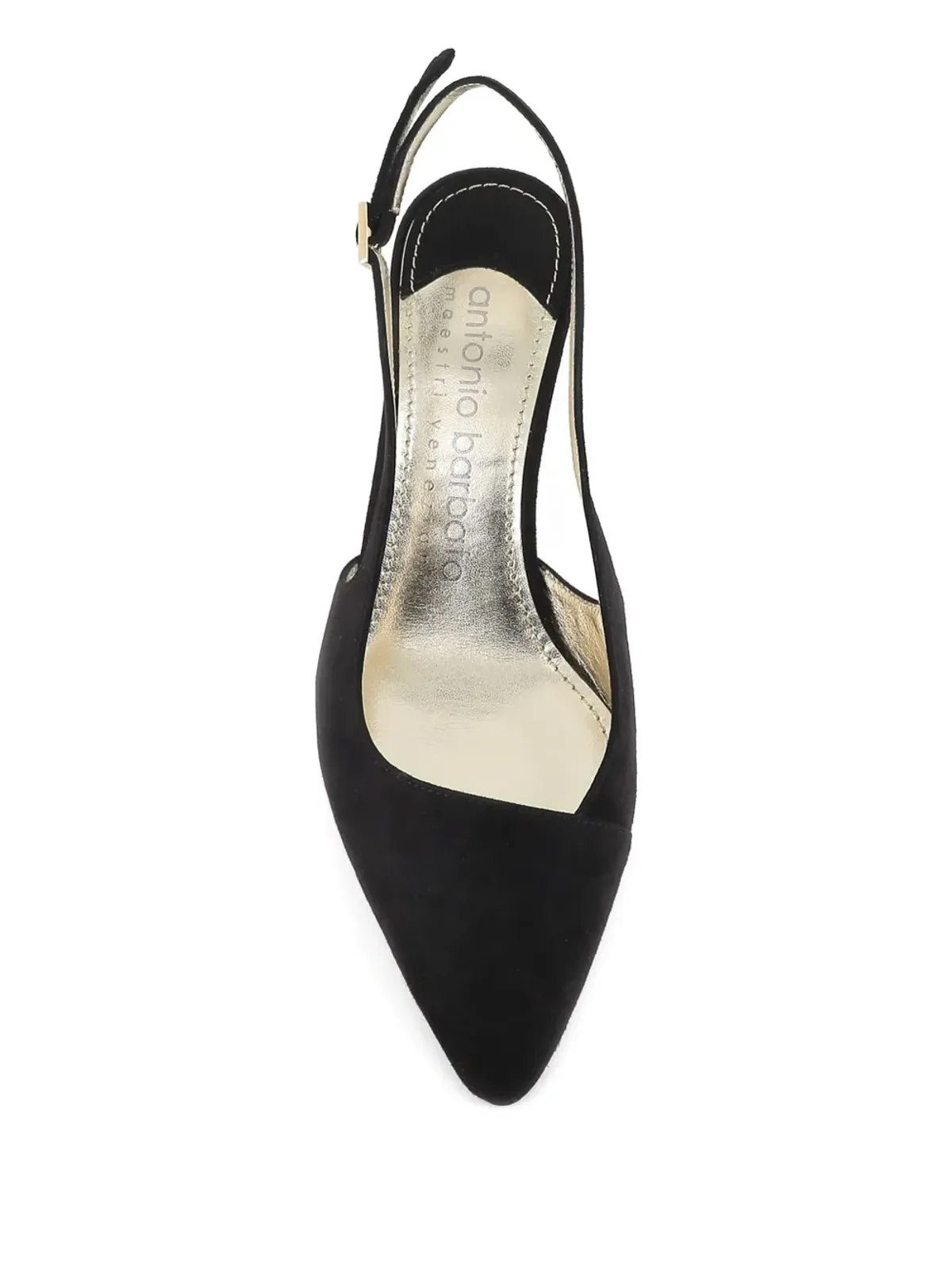 Antonio Barbato Maestri Veneziani suede slingback pumps - Black - 画像5