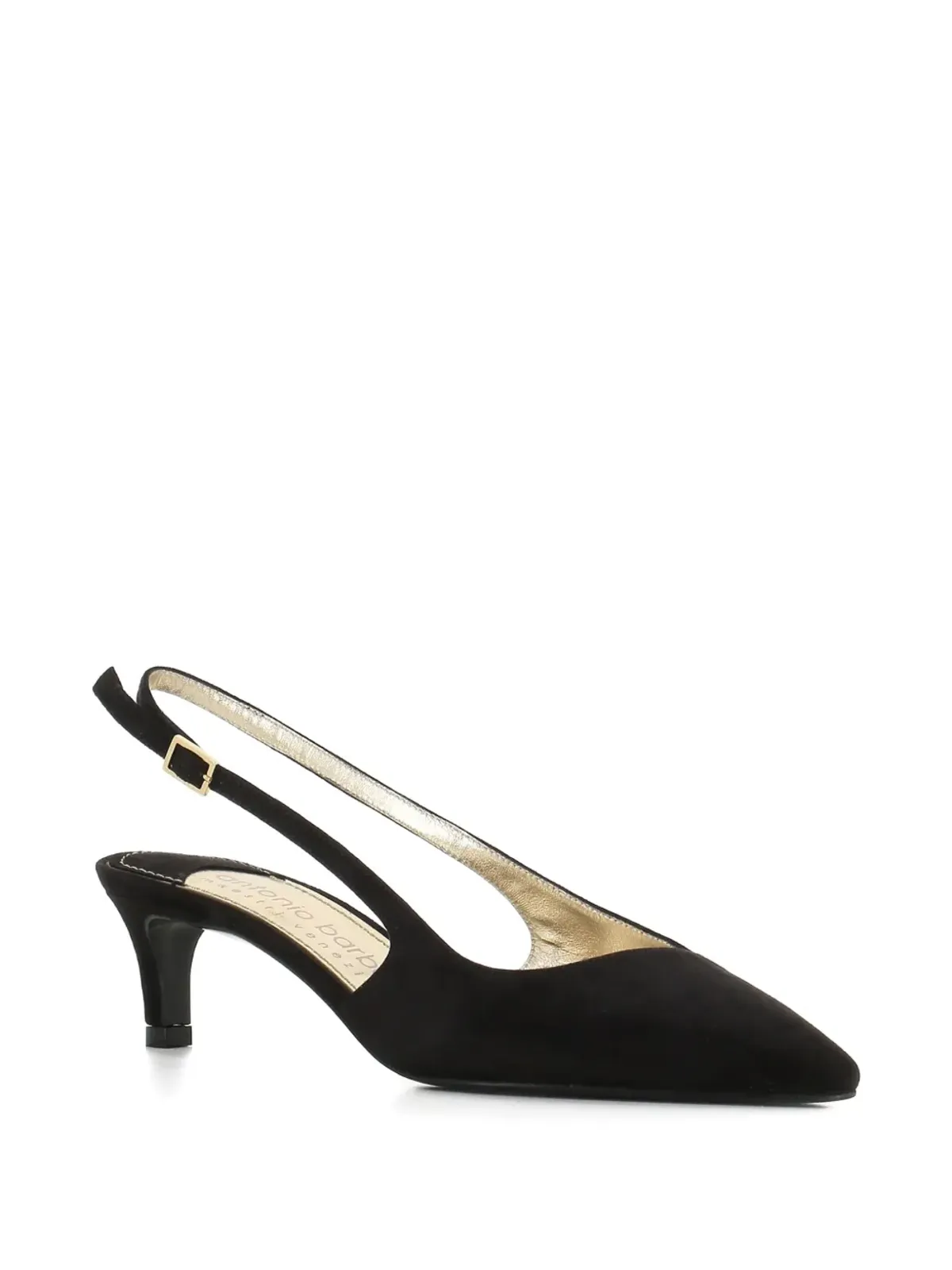 Antonio Barbato Maestri Veneziani suede slingback pumps - Black - 画像2