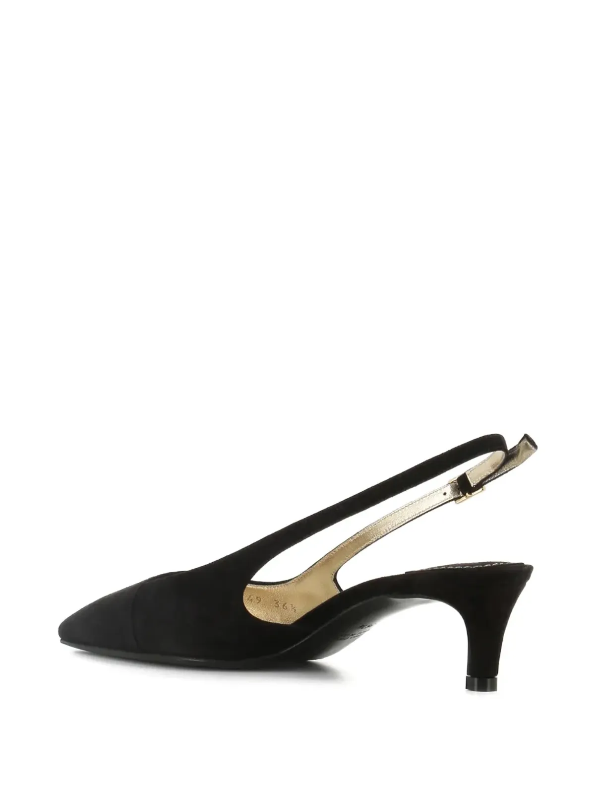 Antonio Barbato Maestri Veneziani suede slingback pumps - Black - 画像3