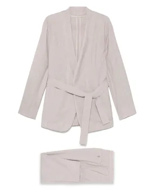 Emporio Armani バージンウール・シングルブレストスーツ - ニュートラルカラー - サムネイル1