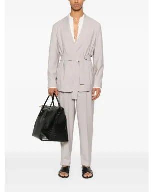 Emporio Armani バージンウール・シングルブレストスーツ - ニュートラルカラー - サムネイル2