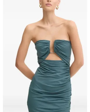 Aniye By Jett ruched midi dress - Green - サムネイル2