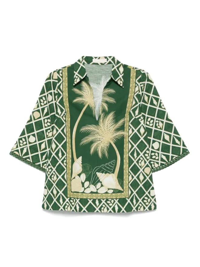 Verandah Verandah パーム柄チュニックの商品画像