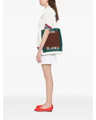 Casablanca テニスクロシェ トートバッグ - Brown - サムネイル2