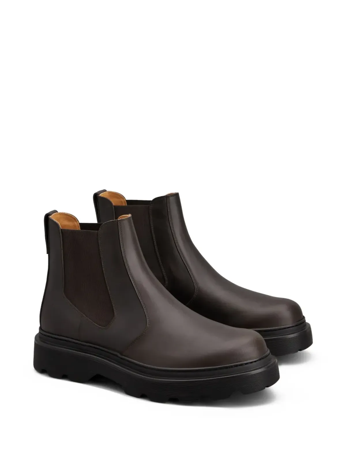 Tod's レザー チェルシーブーツ ブラウン - 画像2