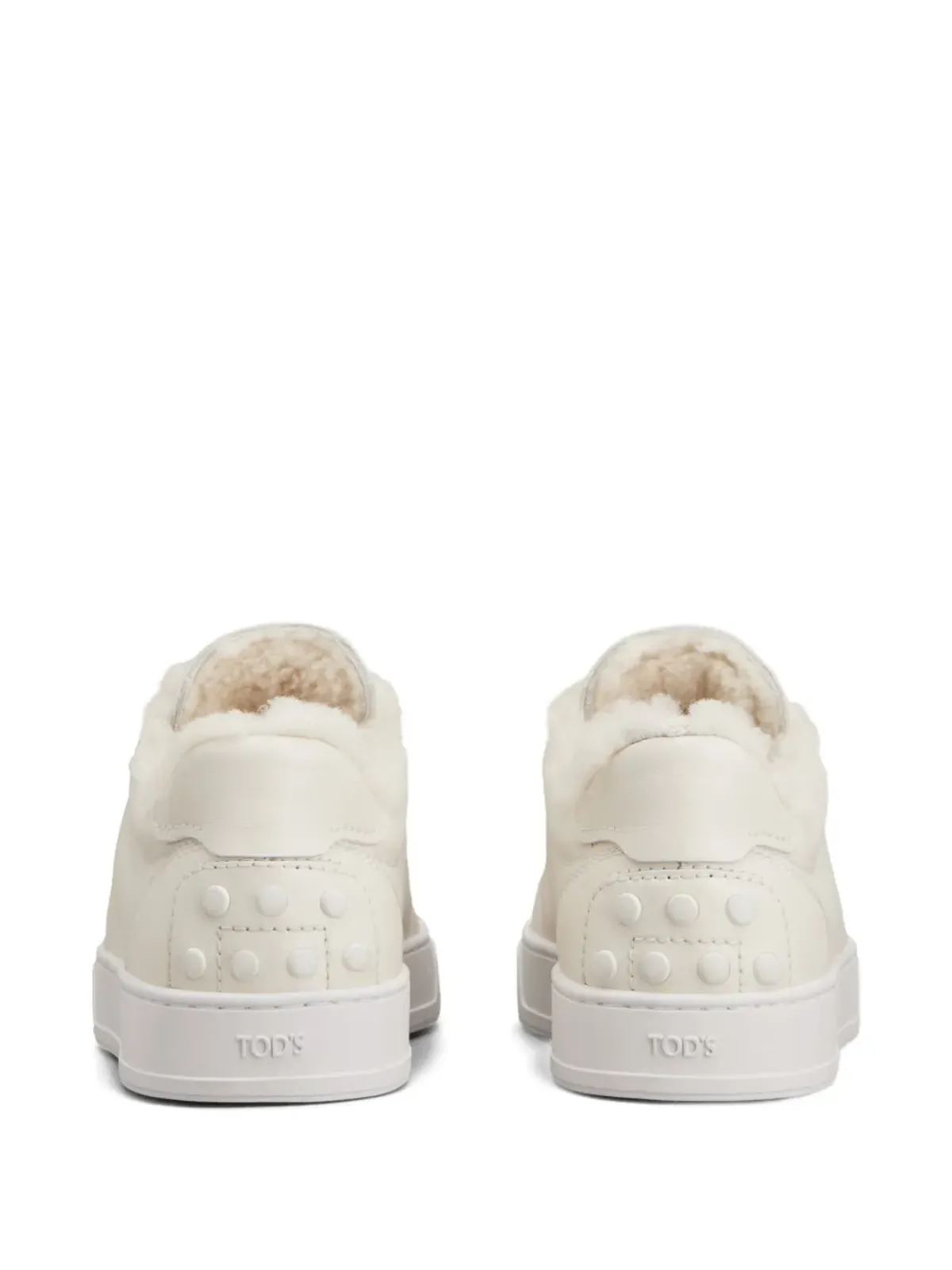 Tod's シアーリング付きスニーカー（ニュートラルカラー） - 画像3