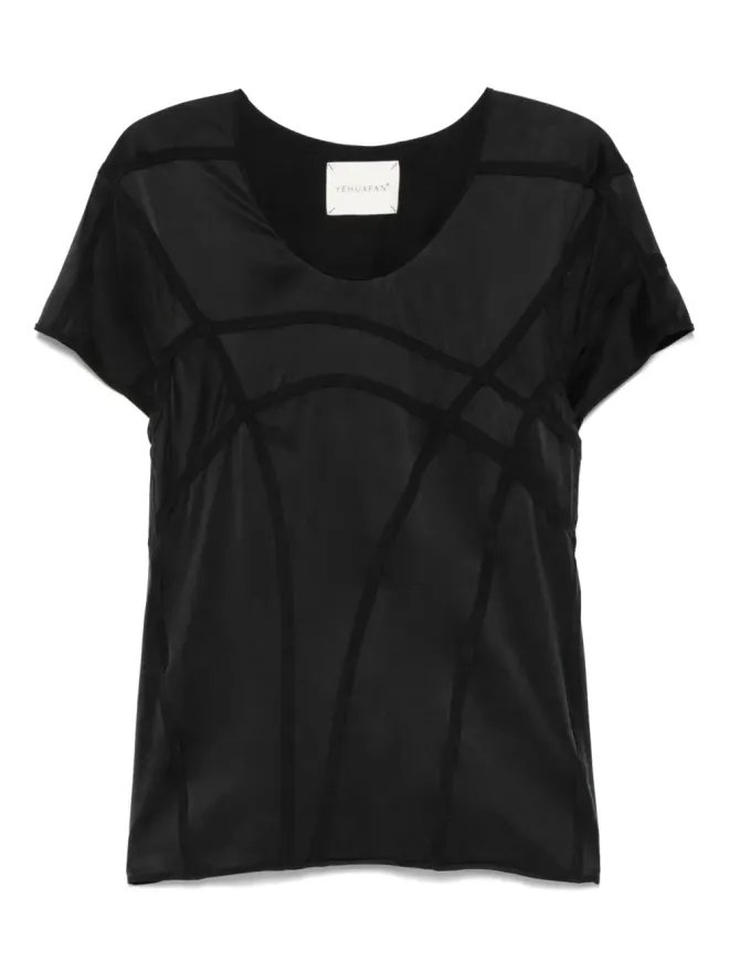 YEHUAFAN YEHUAFAN シルクTシャツの商品画像