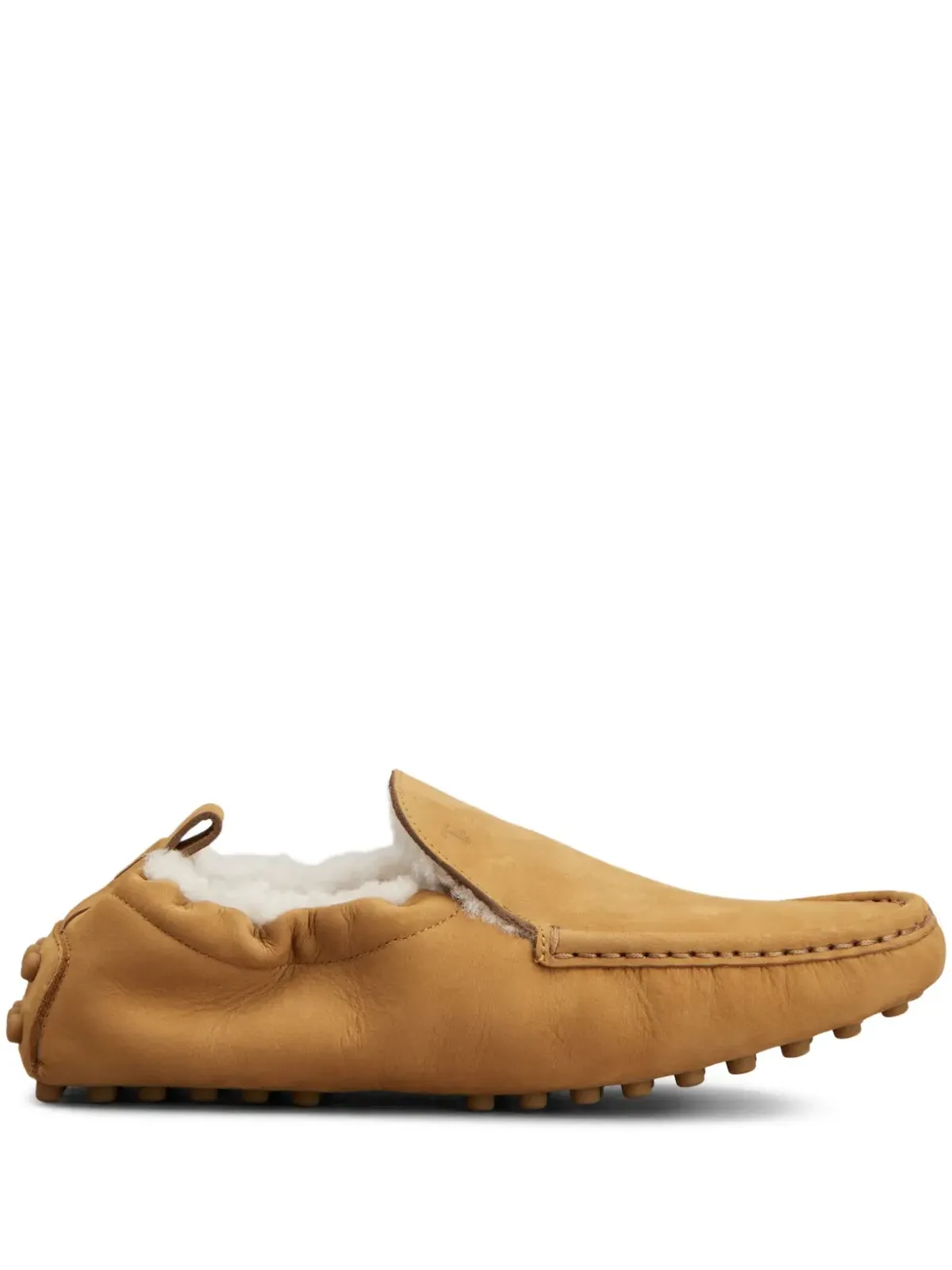 Tod's シアリングライニング付き ペブルレザー ローファー - 画像1