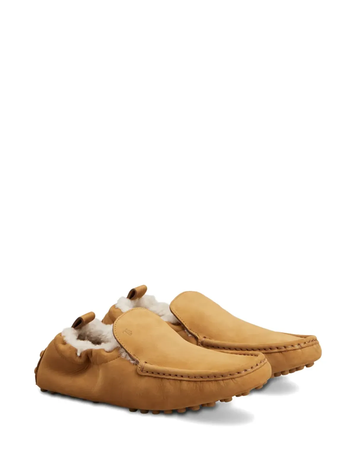 Tod's シアリングライニング付き ペブルレザー ローファー - 画像2