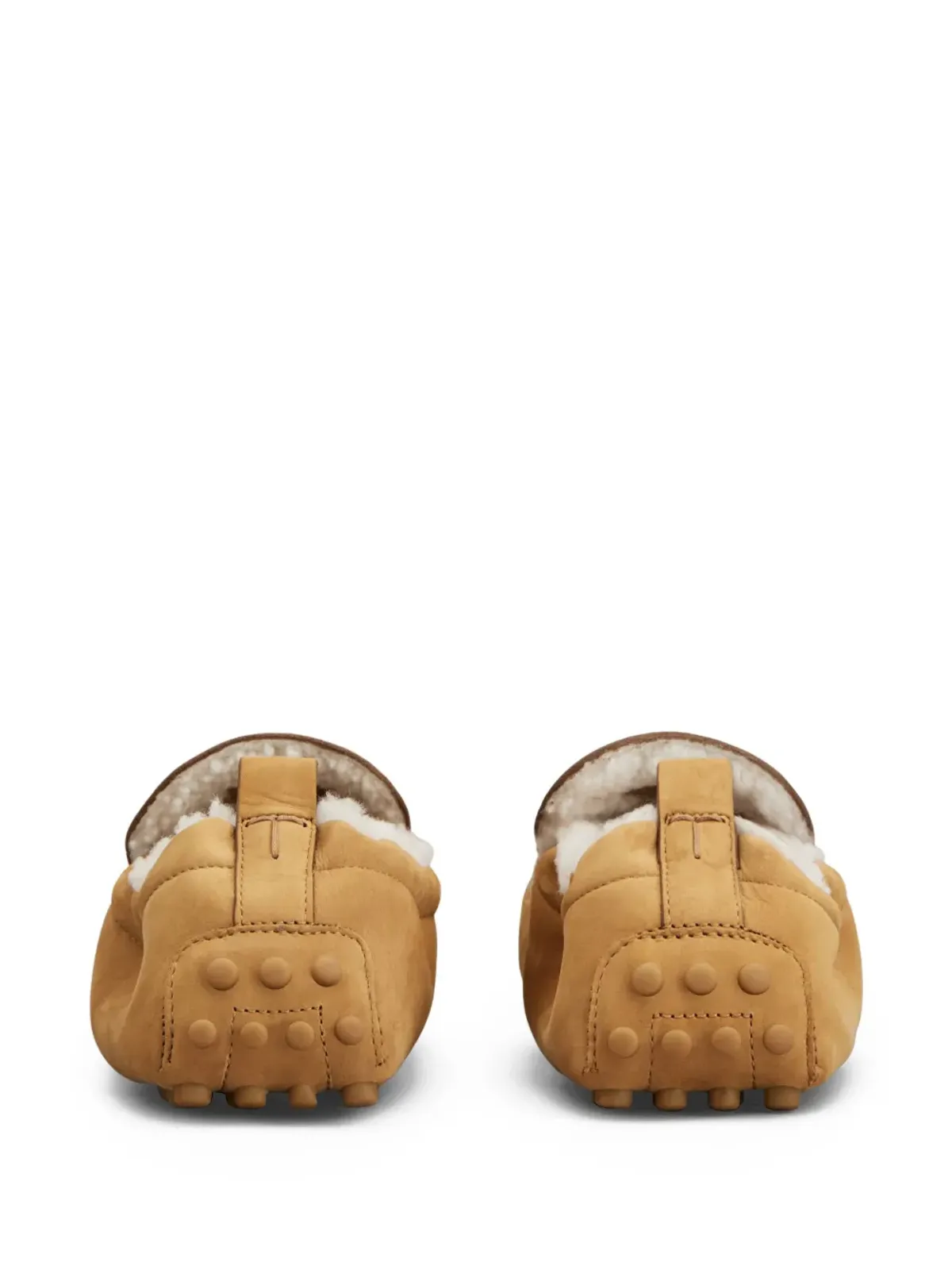 Tod's シアリングライニング付き ペブルレザー ローファー - 画像3