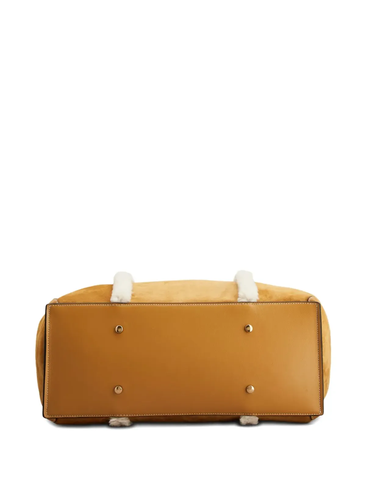 Tod's シアリング-トリム Tバックル ショルダーバッグ - ブラウン - 画像3