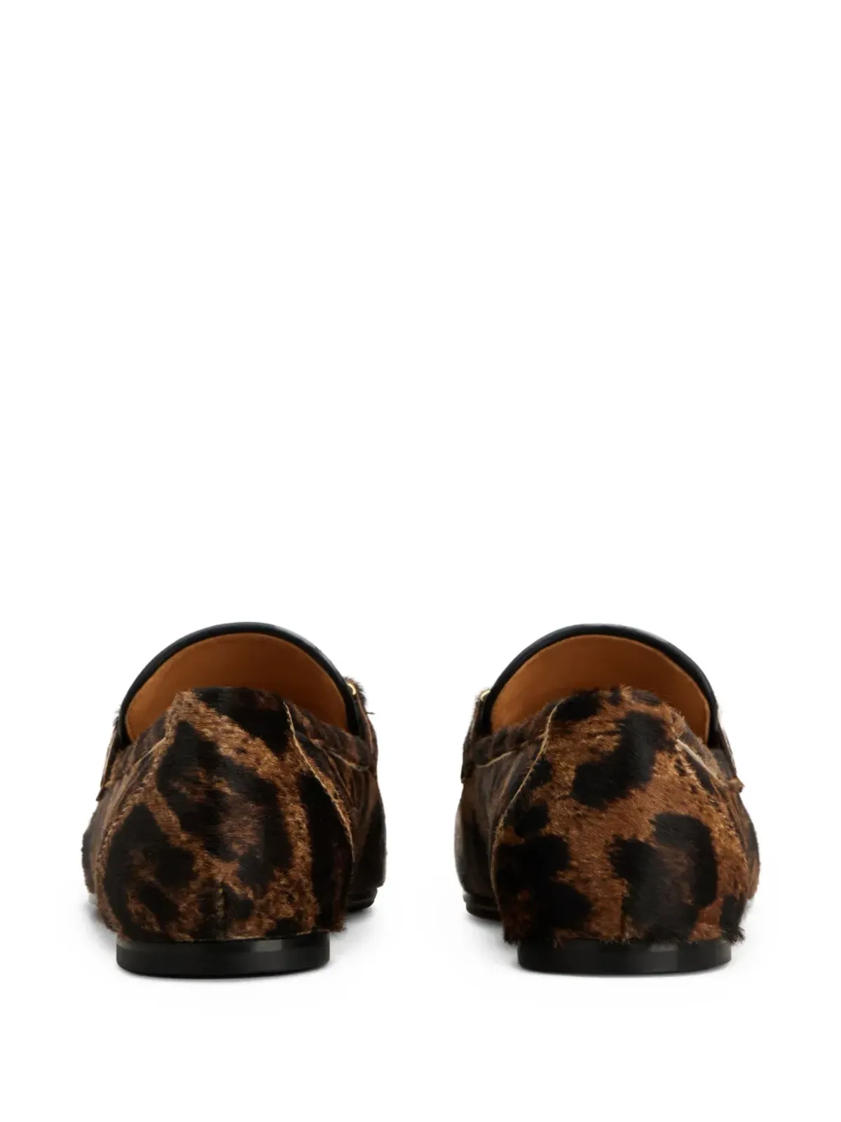 Tod's レオパード柄ローファー ブラウン - 画像3