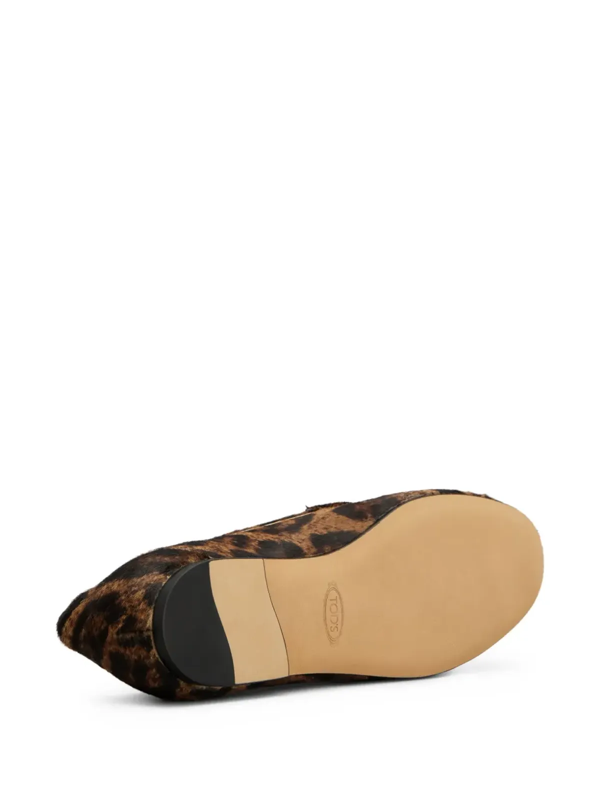 Tod's レオパード柄ローファー ブラウン - 画像4