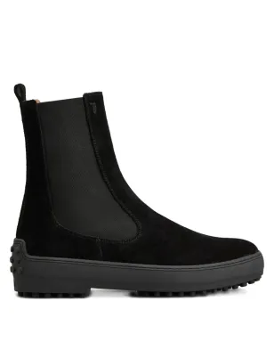 Tod's スエード チェルシーブーツ - ブラック - サムネイル1