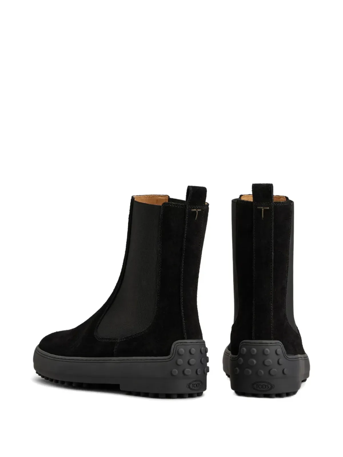Tod's スエード チェルシーブーツ - ブラック - 画像3