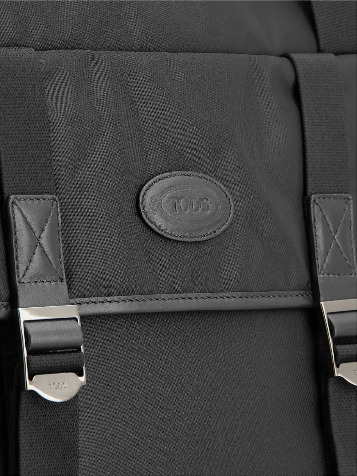 Tod's ビンテージ ツーハンドルバックルバックパック - 画像4