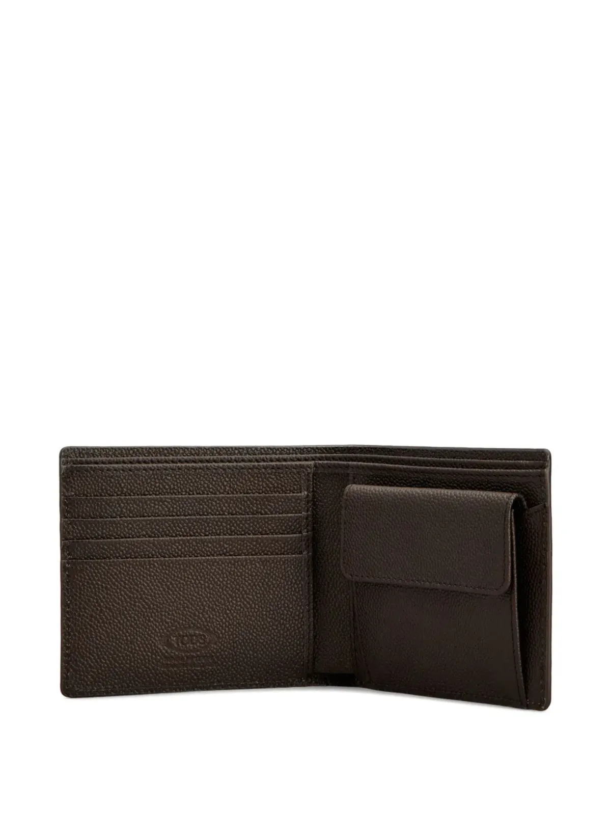 Tod's レザー二つ折り財布 - ブラウン - 画像4