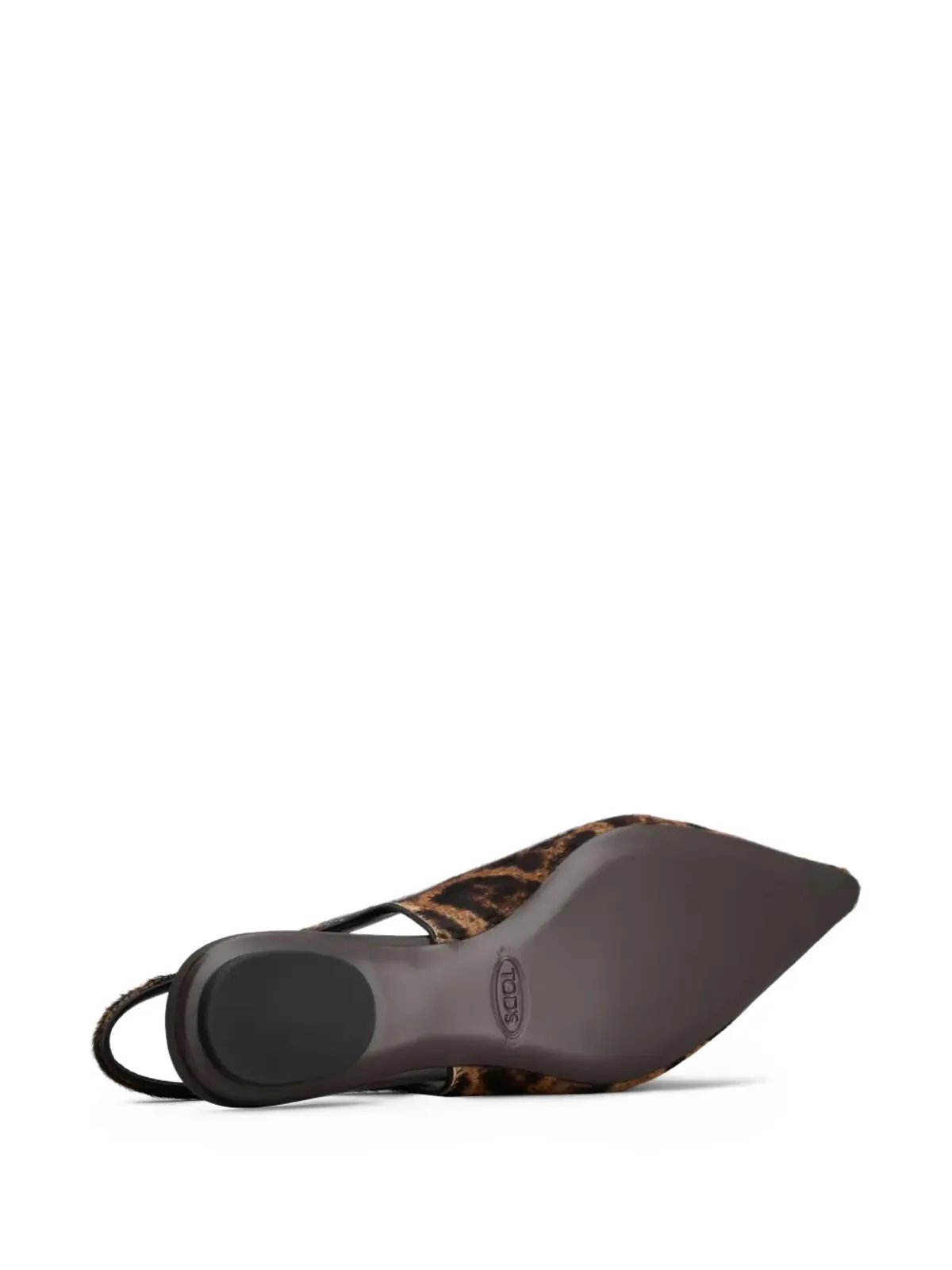 Tod's ポインテッドトゥ レザー パンプス - ブラウン - 画像4