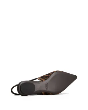 Tod's ポインテッドトゥ レザー パンプス - ブラウン - サムネイル4