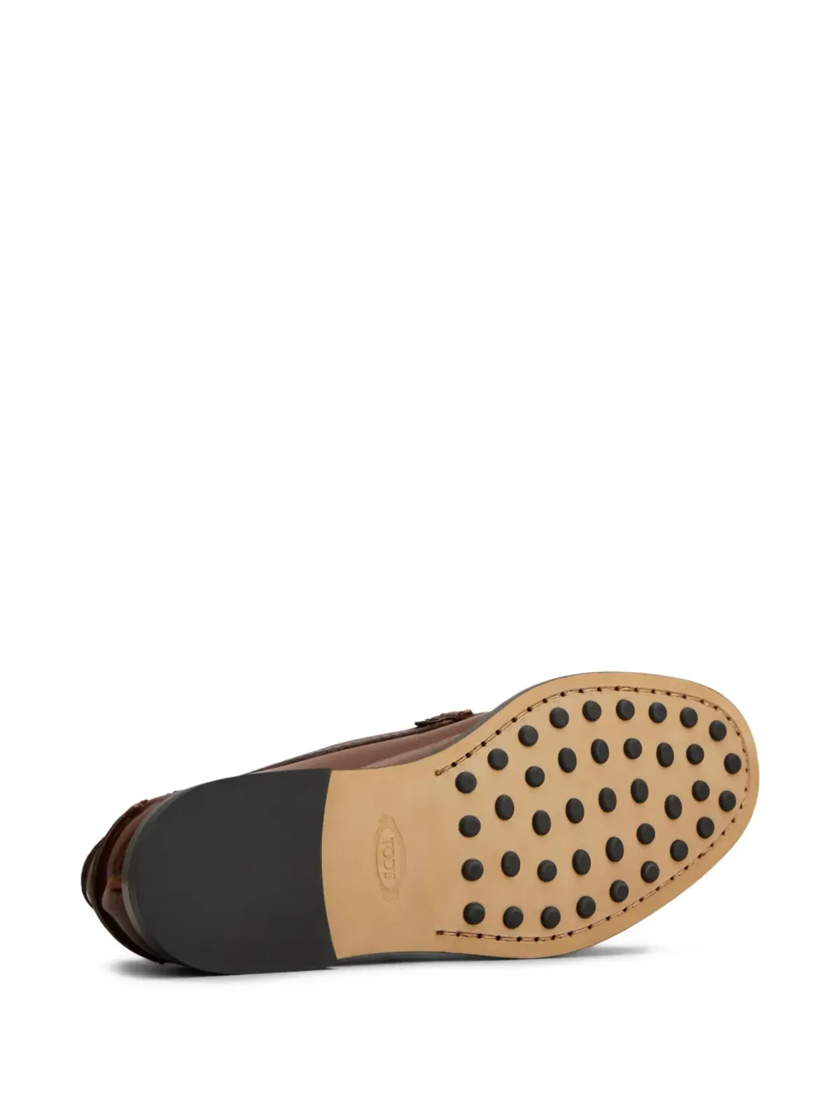 Tod's ロゴチャーム ローファー - ブラウン - 画像4