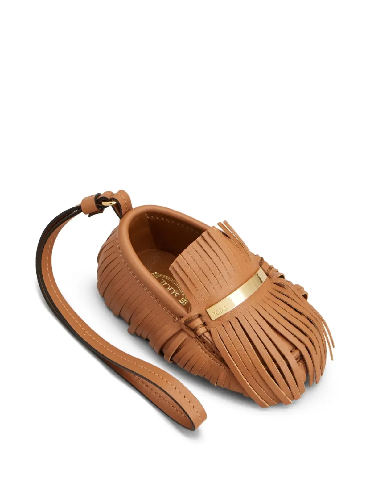Tod's レザー バッグチャーム - ブラウン - 画像2