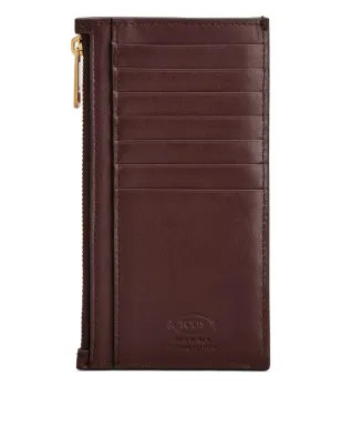 Tod's レザー カードホルダー - ブラウン - サムネイル2