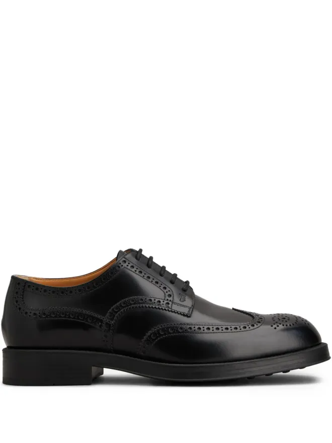Tod's Tod's レザー ダービーシューズ - B999 - ブラックの商品画像