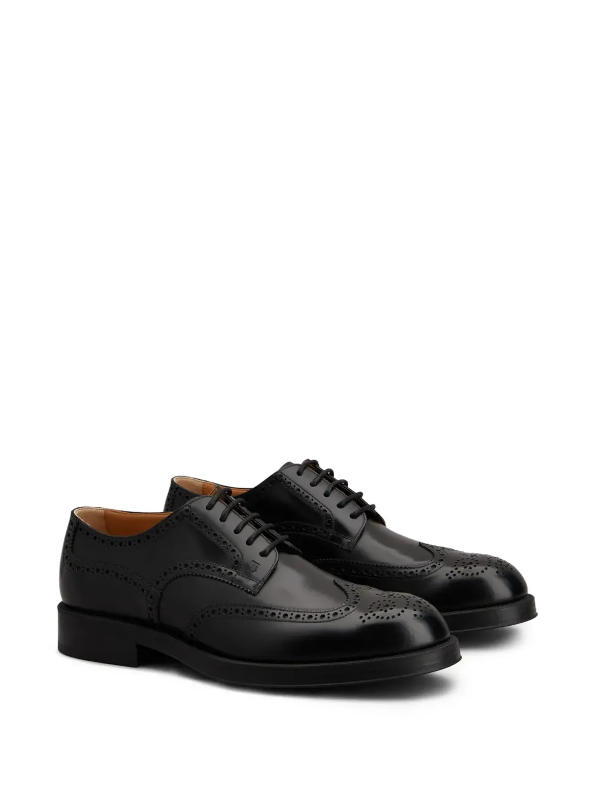 Tod's レザー ダービーシューズ - B999 - ブラック - 画像2