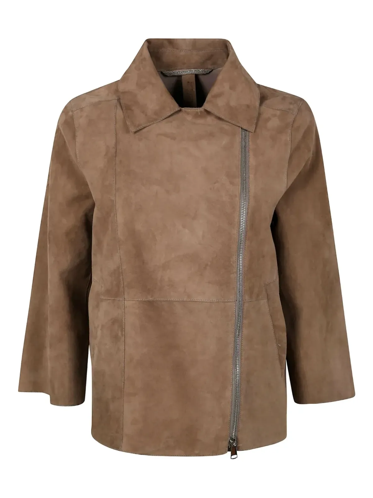 The Jackie Leathers オフセンター ZIP ジャケット - 画像1