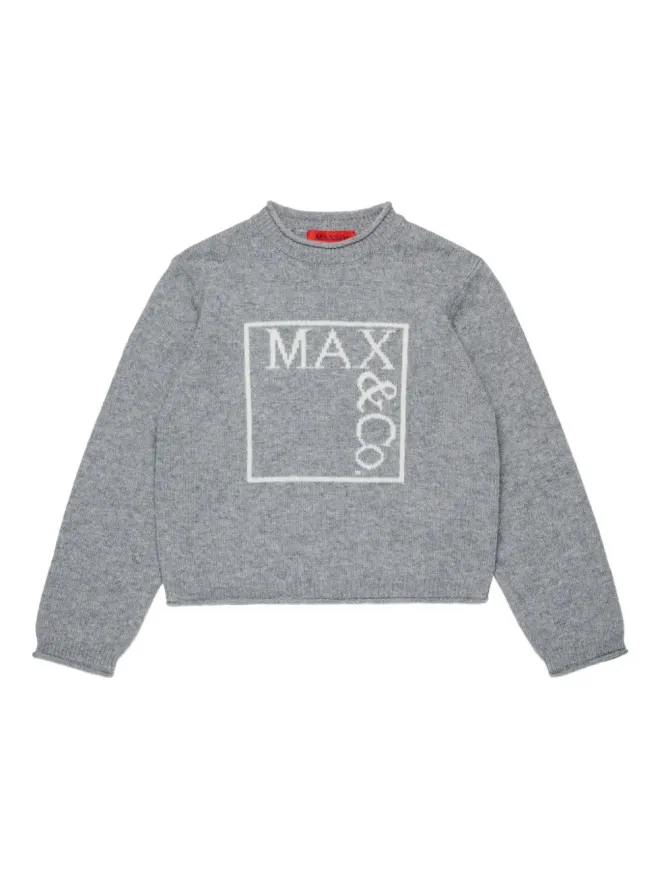 MAX&Co. Kids MAX&Co. Kids インターシャ編み ロゴ ジャンパーの商品画像