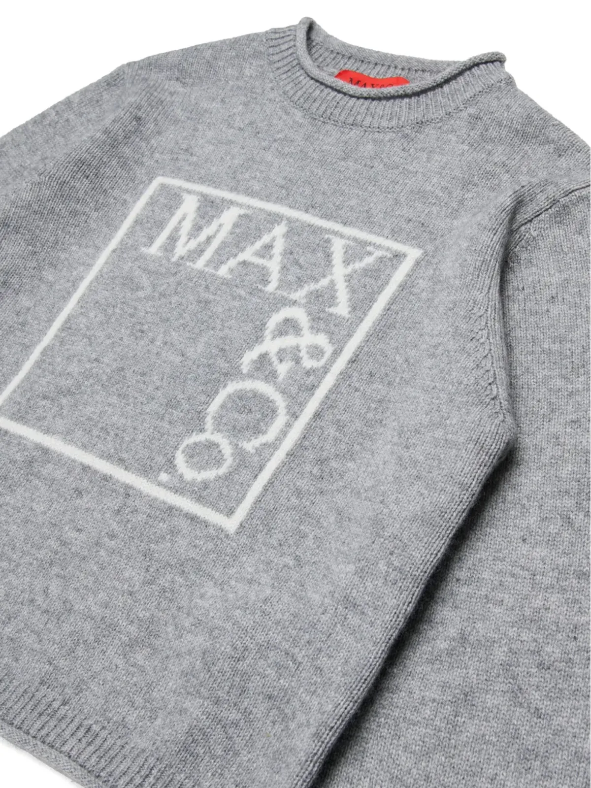 MAX&Co. Kids インターシャ編み ロゴ ジャンパー - 画像3
