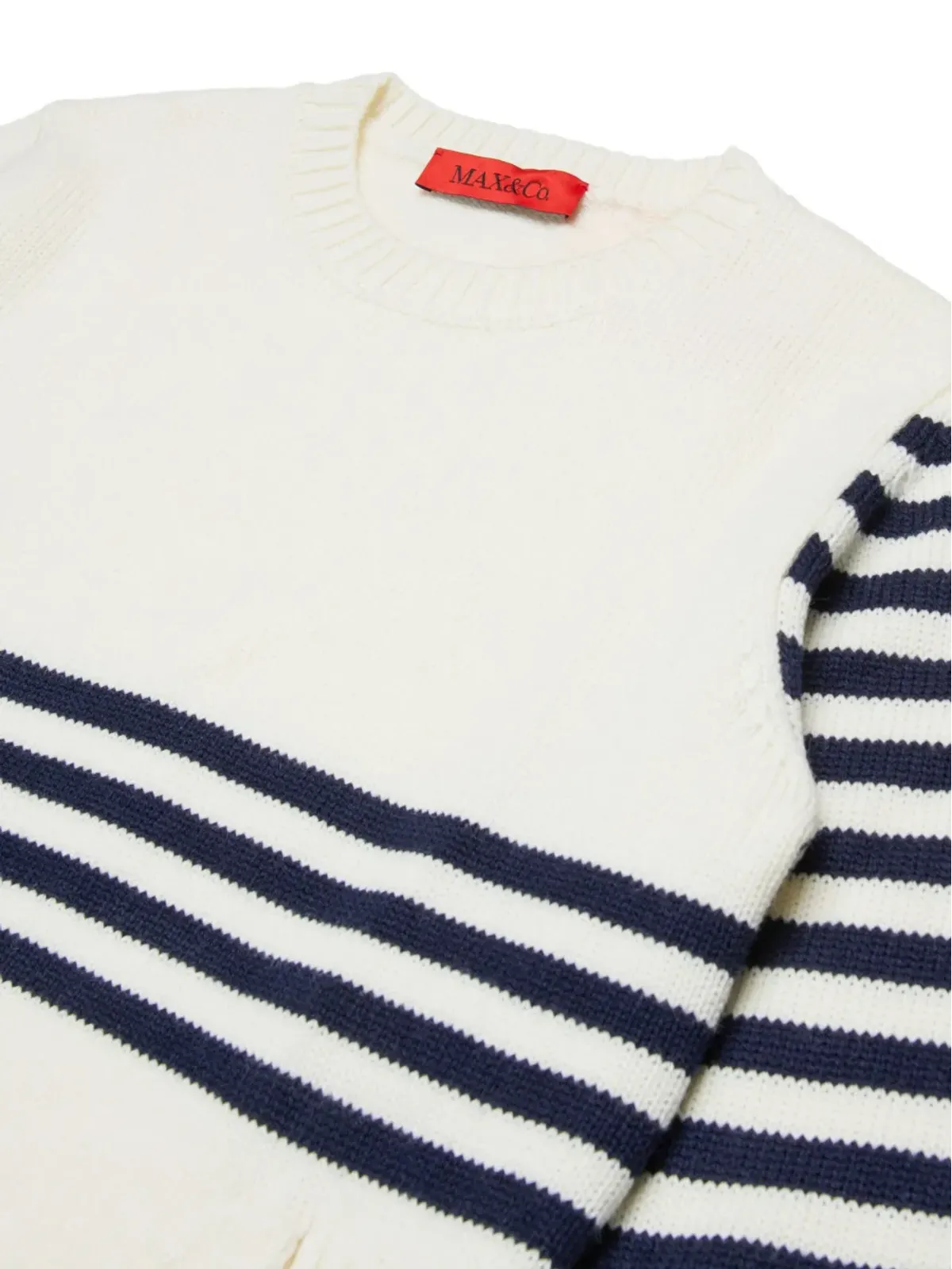 MAX&Co. Kids ストライプ柄ディテールのジャンパー - 画像3
