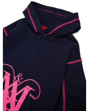 MAX&Co. Kids モノグラム入りフード付きニットワンピース - サムネイル3