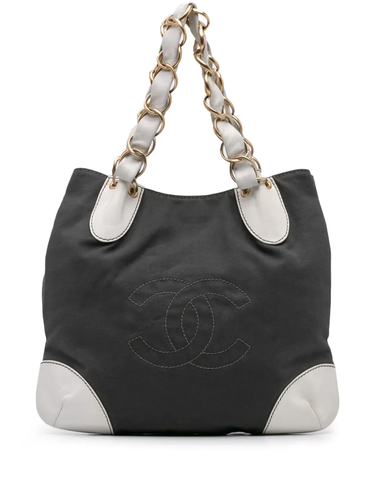 CHANEL Pre-Owned CC Canvas Olsen トートバッグ - グレー - 画像1