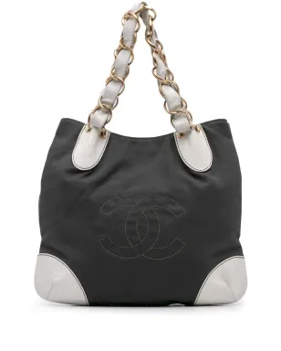 CHANEL Pre-Owned CC Canvas Olsen トートバッグ - グレー - サムネイル1