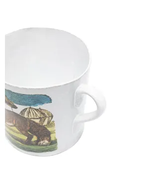 Astier De Villatte 大きなキツネのマグカップ（ホワイト） - サムネイル3