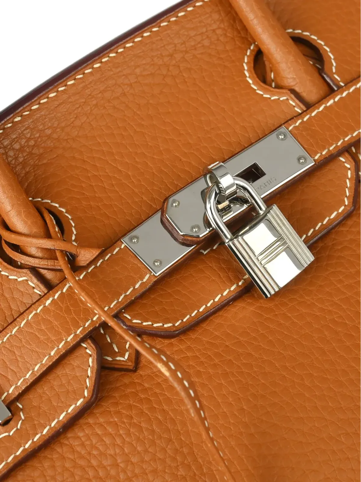 Hermès ビンテージ 2006年 トーゴレザー バーキン Retourne 30 ハンドバッグ - ブラウン - 画像5