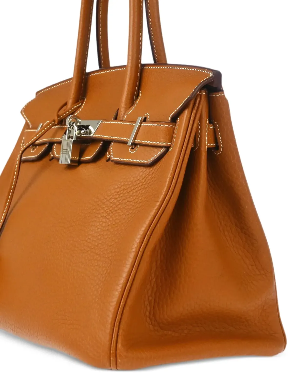 Hermès ビンテージ 2006年 トーゴレザー バーキン Retourne 30 ハンドバッグ - ブラウン - 画像3