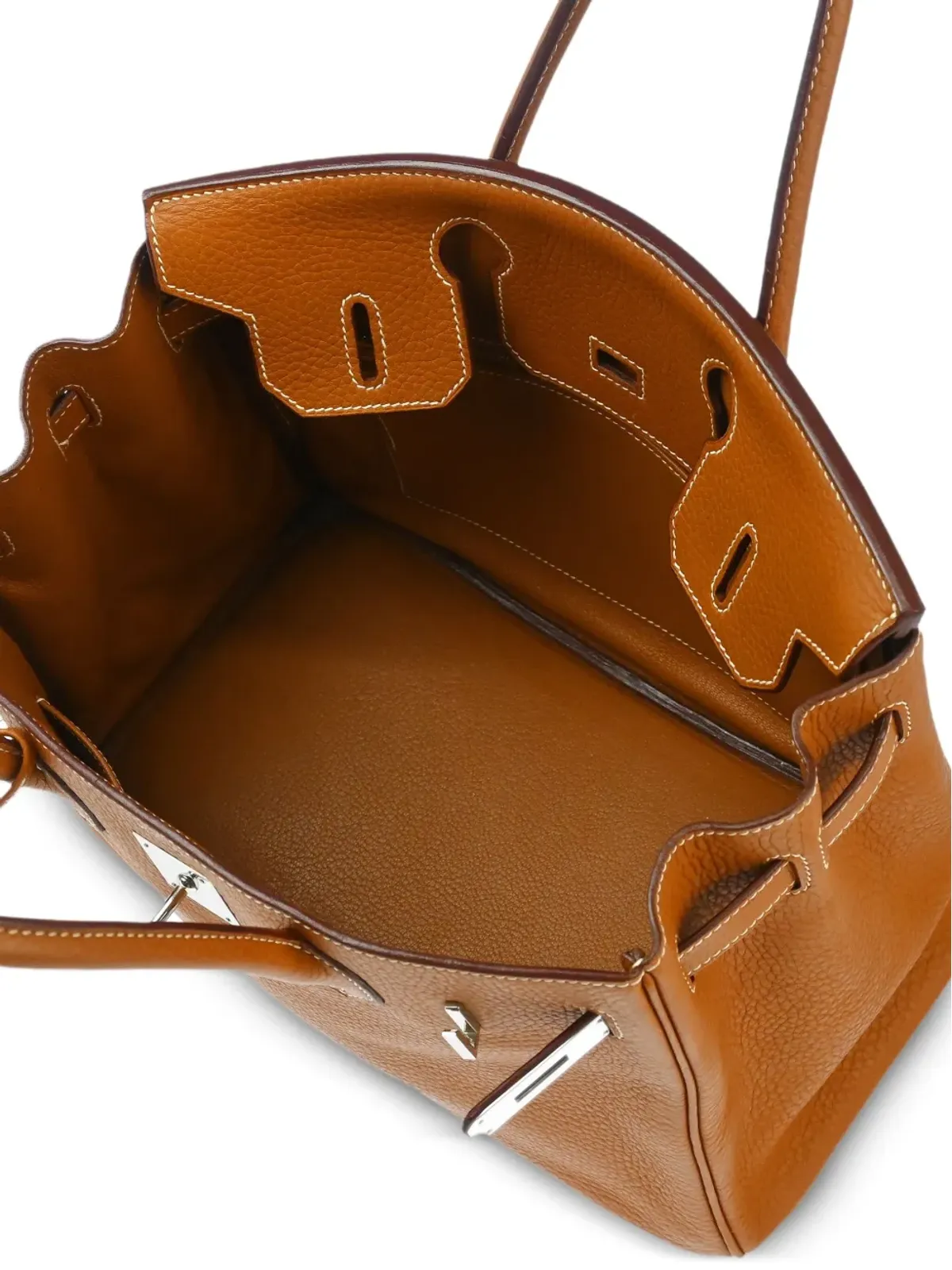 Hermès ビンテージ 2006年 トーゴレザー バーキン Retourne 30 ハンドバッグ - ブラウン - 画像4